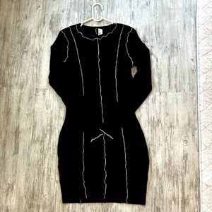 *New* H & M long sleeved dress with white accents